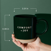 Load image into Gallery viewer, *NEW* Comfort + Joy Stoneware Coffee Mug - Christmas Decor
